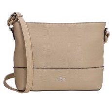 CHARM London Skuldertaske i læderlook I Taupe