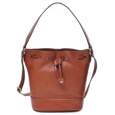 Adax Portofino Bucket Bag, Nøddebrun Posetaske 