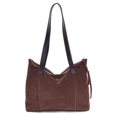 Adax Rozzano Shopper Amelie i Suede Chocolate Ruskind