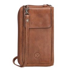 Hide & Stitches Mobiltaske og pung i et i Rustik Vasket Læder