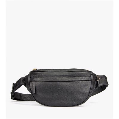 TREATS  Iris bumbag I blød Skind Sort/Guld