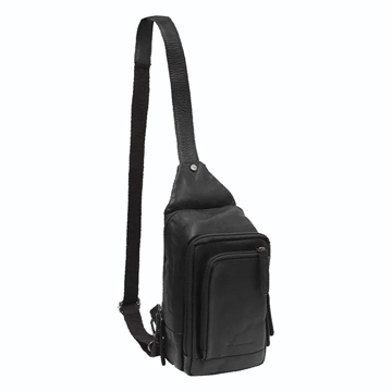 The Chesterfield Brand Riga Slingbag i Sort Læder 