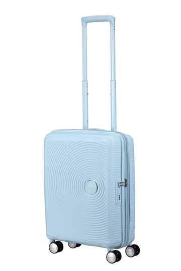 American Tourister Soundbox Pastelblå Kabinekuffert med exp. 55 cm