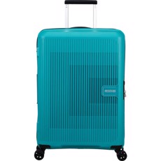 American Tourister Aerostep Mellemstor Turkis Kuffert 67 cm m/4 hjul