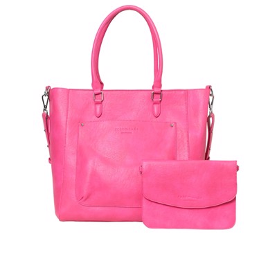 Rosemunde Big Shopper med Clutch I Pink