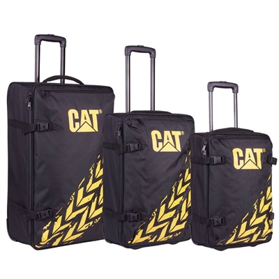 CAT Logo Trolley Sæt med 3 bløde kufferter