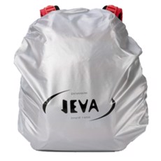 JEVA Regnslag i Sølv med Sort logo til rygsæk