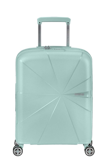American Tourister Starvibe Kabinekuffert med exp. 55 cm I Metallic Surf Blue