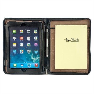 Tony Perotti Ipad Air Cover med A5 Skrivemappe i Sort Læder