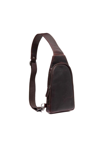 Chesterfield Bowey Slingbag i Mørkebrun Læder 