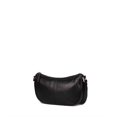 Treats Crossbody Gunhild i Bådformet Sort Læder