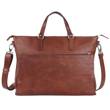 ADAX Napoli Sasha Computertaske 17" i Caramel